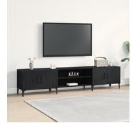 Meuble TV - Chêne Noir - 180x31,5x40 cm - Design Contemporain - Rangement Pratique