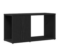 vidaXL Meuble TV chêne noir 60x24x32 cm Bois d'ingénierie Noir G