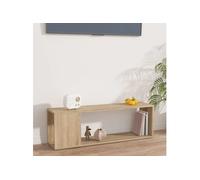 Meuble TV Chêne sonoma 100x24x32 cm Bois d ingénierie