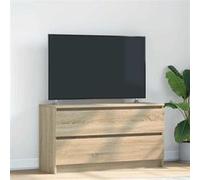 vidaXL Meuble TV 861807 – Chêne Sonoma 100x35x54 cm bois d'ingénierie, banc TV