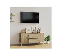Meuble TV Chêne sonoma 102x44,5x50 cm Bois d'ingénierie819599