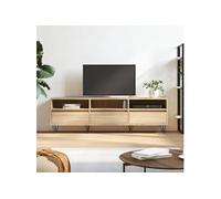 Meuble TV chêne sonoma 150x30x44,5 cm bois d ingénierie
