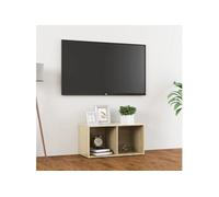 Meuble TV chêne sonoma 72x35x36,5 cm bois d'ingénierie