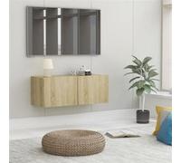 Meuble TV Chêne sonoma 80x30x30 cm Bois d'ingénierie Chêne sonoma G