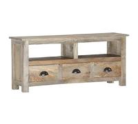 Meuble TV commode buffet support TV armoire suspendue 110 x 30 x 50 cm en bois si de mangue