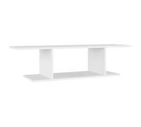 Meuble TV - Compartiment ouvert - mural Blanc 103x30x26,5cm armoire multimédia/Buffet Salon Aspect Elegant* 6930730