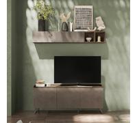 Meuble TV contemporain 180cm 3 portes RADOST
