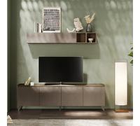 Meuble TV contemporain 240cm 4 portes RADOST