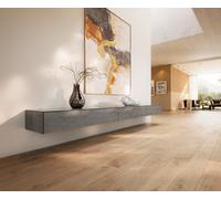 Meuble-TV Cuor 250 cm Céramique Béton gris 1 Clapet 1 Tiroir Flottant