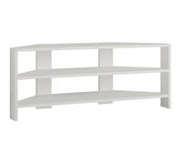 Meuble tv 2 étagères 114cm blanc