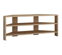Toilinux - Meuble TV d'angle design scandinave Thales - L. 114 x H. 45 cm - Marron - Thales Marron G