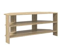vidaXL Meuble TV d'angle moderne – Chêne Sonoma, bois d'ingénierie, 102x40,5x45 cm, finition mate