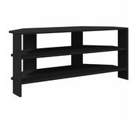 Meuble TV d'angle moderne - vidaXL - Noir - Bois d'ingénierie - 102x40,5x45 cm - Design épuré - Finition mate
