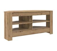 Meuble TV d'angle - vidaXL - Chêne artisanal - 102x41x50 cm - Bois d'ingénierie - 2 étagères - Assemblage requis