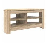 Meuble TV d'angle - vidaXL - Chêne Sonoma - 102x41x50 cm - Bois d'ingénierie - 2 étagères - Finition mate - Compact