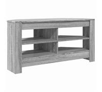 Meuble TV d'angle - vidaXL - Gris Sonoma - 102x41x50 cm - Bois d'ingénierie - 2 étagères - Assemblage requis