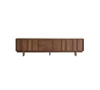 Meuble TV de Salon 180cm Centre de Loisirs Rétro en Bois Massif sur Pied, Armoire de Rangement Salon Style Campagnard, Adapté aux Hôtels et Entreprises Meuble TV avec Rangement(180x40x57cm)