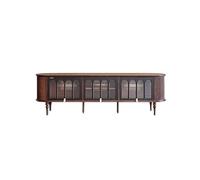 Meuble TV de Salon 200cm Centre de Loisirs Bois Massif Rétro, Table d'Appoint pour Séjour Domestique, Meuble de Stockage pour Hôtels & Salons Meuble TV avec Rangement