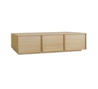 sweeek - Meuble TV décor Bois 3 Portes Naturel 180cm L 180 x P 43 x H 45cm - Kuba