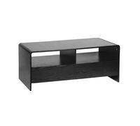 Meuble TV décor bois arrondi 2 tiroirs 110cm MILO