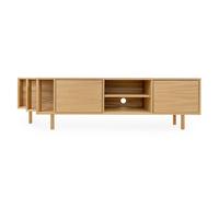 Meuble TV Design 2 Portes "Shift" 189cm Chêne