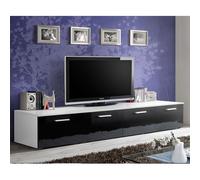 Meuble tv design "duo" 200cm noir & blanc