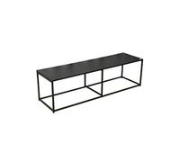 - Meuble TV design en métal Madison - L. 140 x H. 40 cm - Noir - Madison