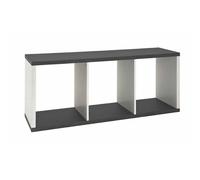 Meuble Tv Design "Granit" 117cm Blanc Blanc