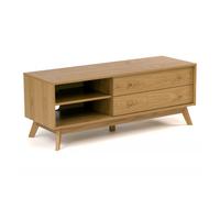 Meuble TV Design "Kensal" 130cm Chêne