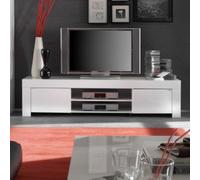 Meuble TV design laqué blanc 190cm APHODITE