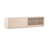Meuble TV Design Nervuré "Lugo" 180cm Naturel
