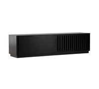 Meuble TV Design Nervuré "Lugo" 180cm Noir