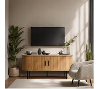 Meuble TV deux portes 120 cm Selva Chêne