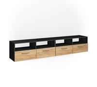 Meuble tv Diego, 190x38cm, Anthracite, Vicco 36780