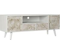Meuble TV DKD Home Decor Blanc Beige 136 x 40,5 x 52 cm