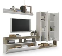 Meuble TV DKD Home Decor Blanc Métal Aluminium Bois MDF 277 x 75 x 173 cm 277 x 35 x 173 cm