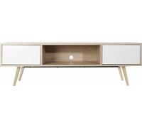 Meuble TV DKD Home Decor Blanc Métal Bois MDF (160 x 40 x 50 cm)