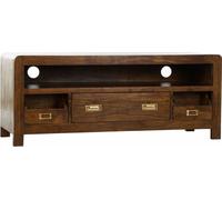 Meuble TV DKD Home Decor Or Marron Bois d'acacia (115 x 40,5 x 48 cm)