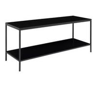Meuble TV double plateau 100x36x45 cm noir - IMALA Noir G