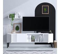 Meuble TV Emerald | 100% mélaminé | Blanc