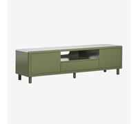 Meuble TV en acier Michigan Vert Olive Intense ↔︎ 180 cm