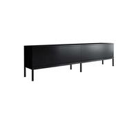Hanah Home - Meuble TV en aggloméré et métal Lord noir Noir