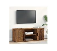 vidaXL Meuble TV Bois Ancien 100 x 35 x 40 cm Bois d'ingénierie, Meuble Bas Moderne, Rangement Pratique, Console pour médias, Solution Polyvalente pour Votre Salon