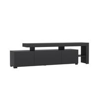 Meuble TV en bois ""Beliz"" - 192 x 37 x 53 cm - Anthracite
