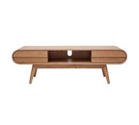 Meuble TV scandinave en bois clair 2 tiroirs L150 cm BALTIK