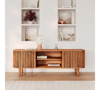 Meuble tv en bois d'acacia 145 cm - paola