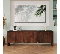 Meuble tv en bois de manguier 3 portes 150 cm - achille