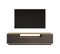 Meuble TV en bois "FR7" - 180 x 44 x 44 cm - Pin atlantiqueAnthracite
