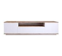 Meuble TV en bois "FR7" - 180 x 44 x 44 cm - Pin atlantiqueBlanc