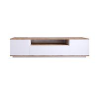 Meuble TV en bois "FR7" - 180 x 44 x 44 cm - Pin atlantiqueBlanc